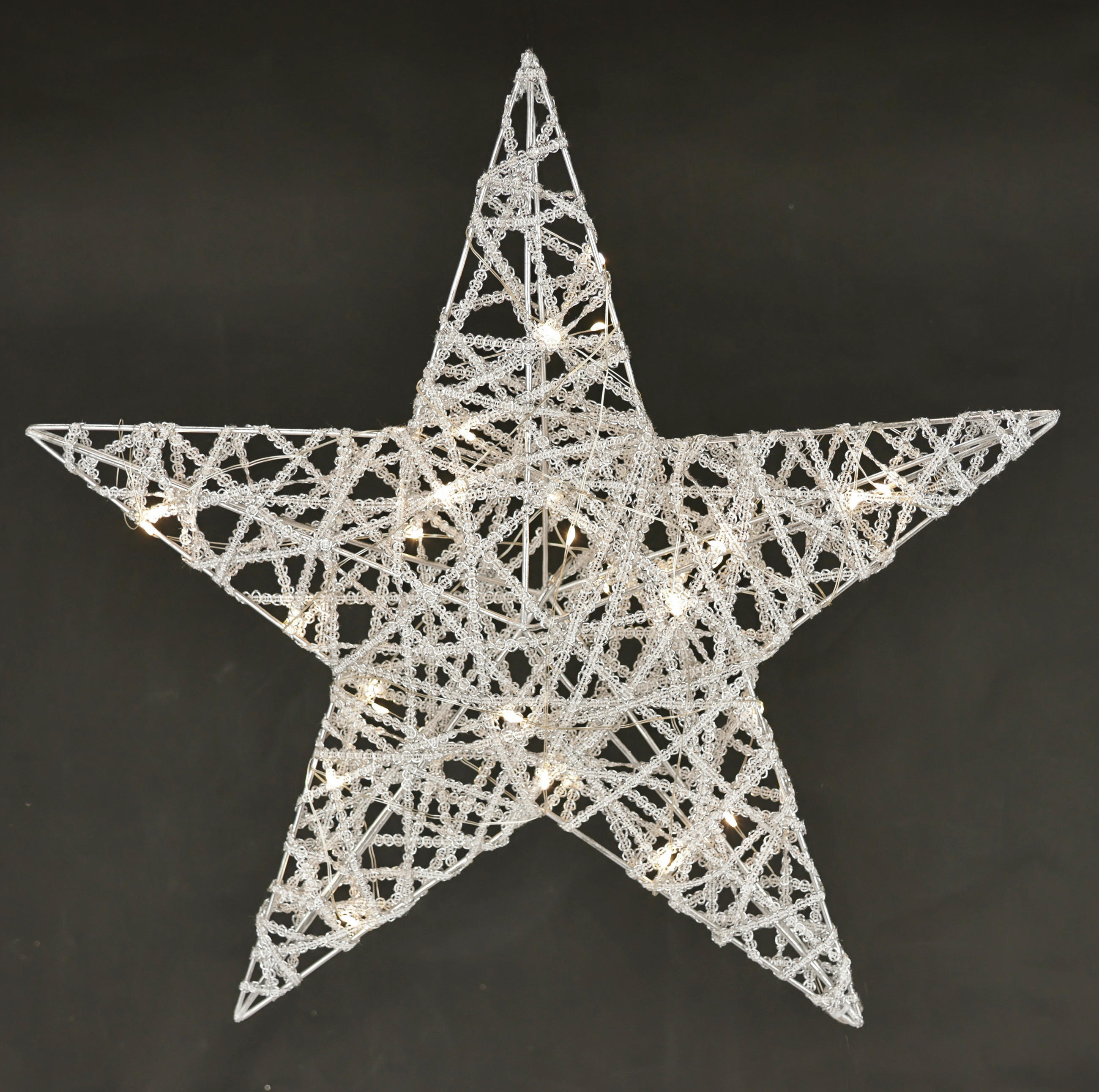 DEKOSTERN  - Silberfarben, Basics, Metall (40/40cm)