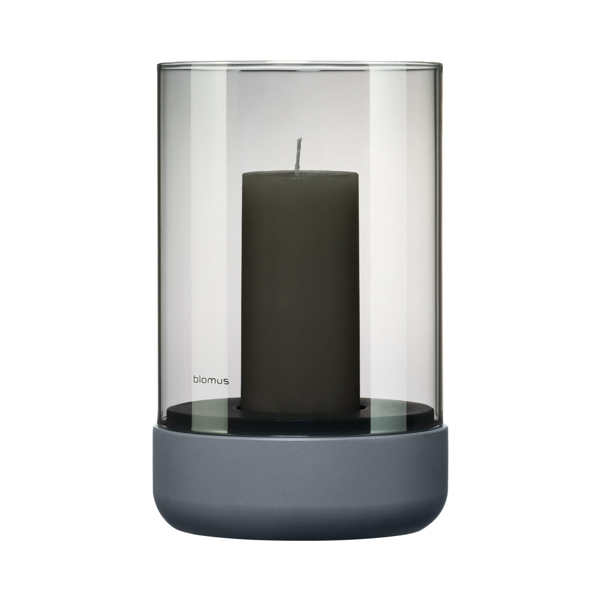 WINDLICHT  - Dunkelgrau, Glas (12/20cm) - Blomus