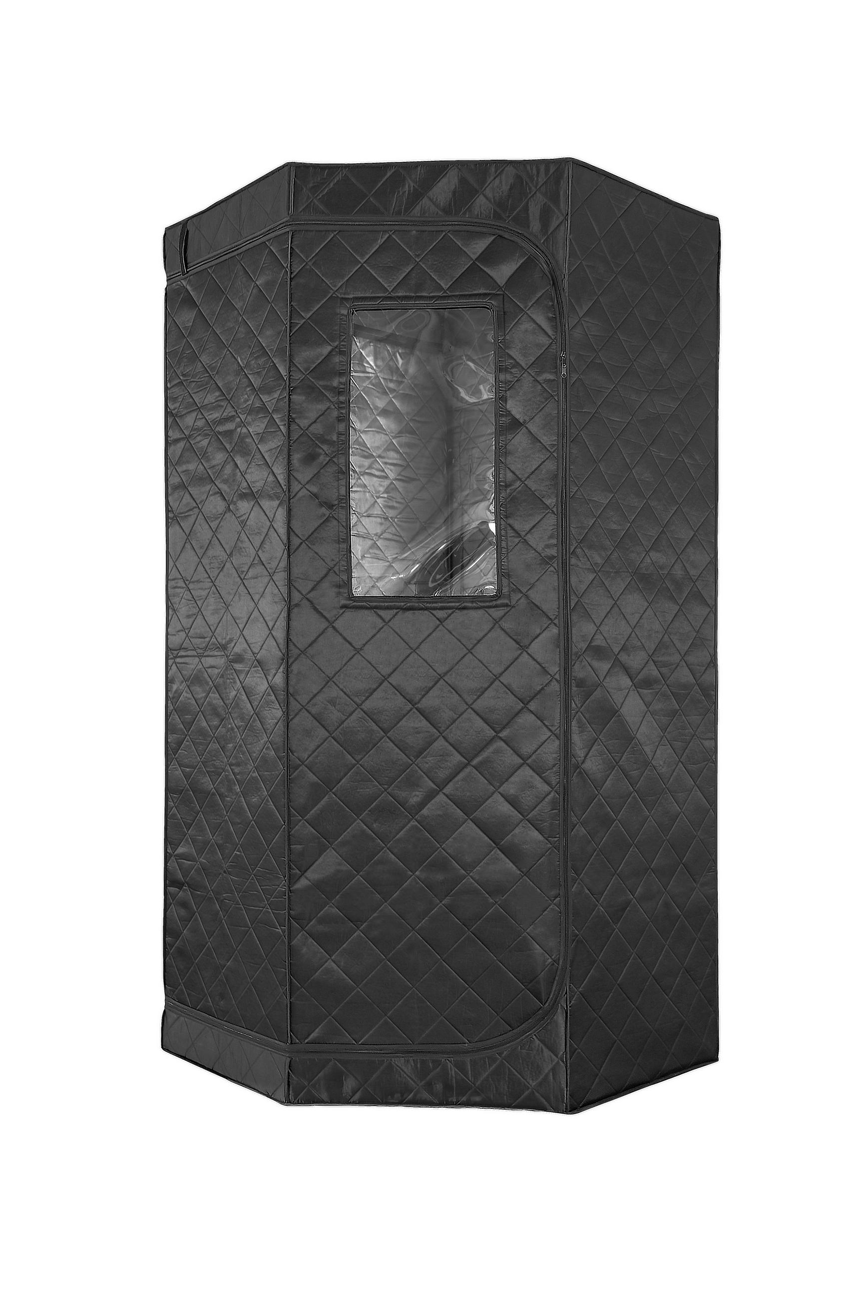 INFRAROTKABINE für 1 Personen  - Schwarz, KONVENTIONELL, Kunststoff (90/190/90cm) - Sanotechnik