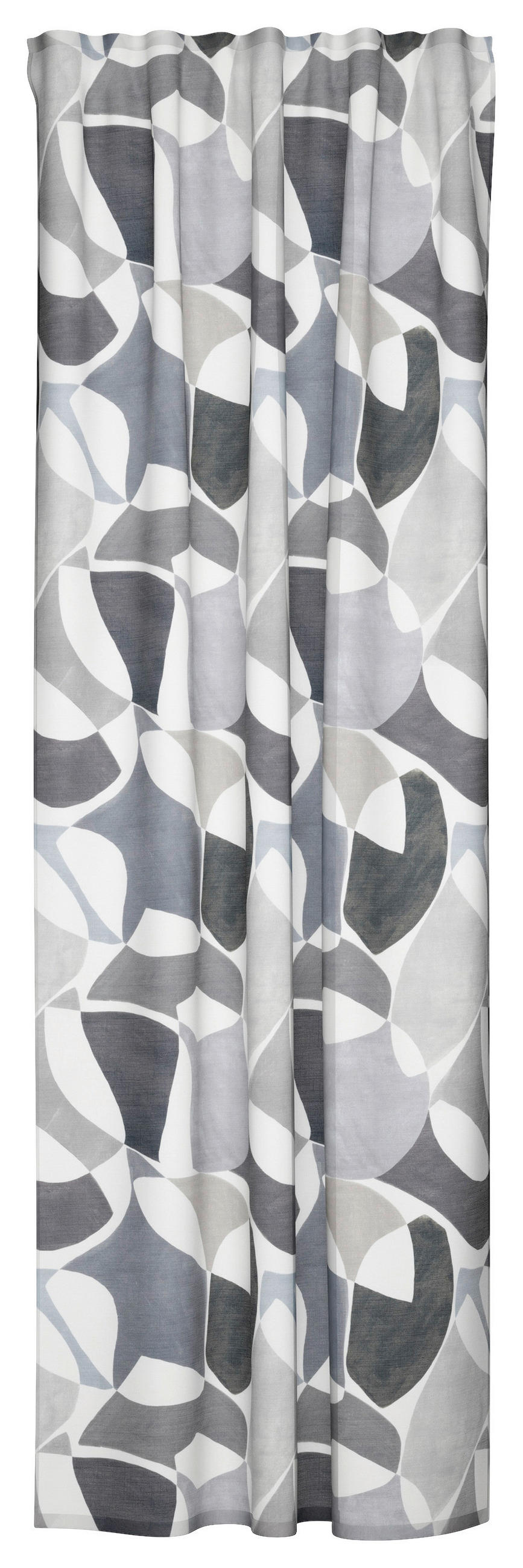 SCHLAUFENVORHANG halbtransparent  - Grau, Basics, Textil (140/245cm) - Fuggerhaus