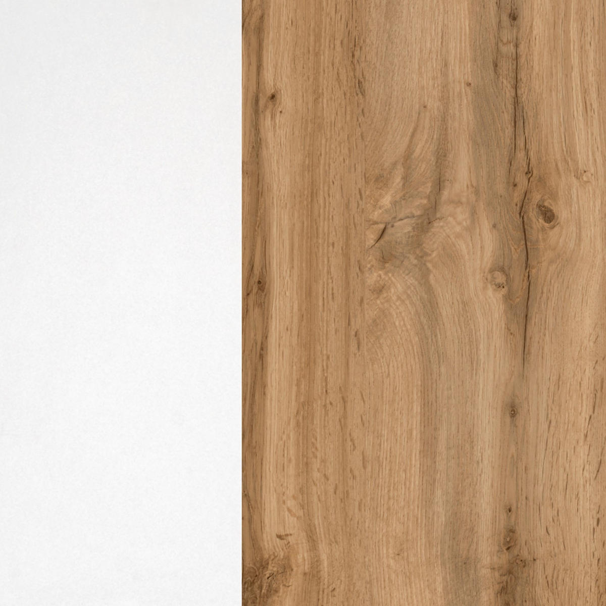 ECKKÜCHE 210/270 cm  in Weiß  - Eichefarben/Weiß, MODERN, Holzwerkstoff (210/270cm) - Held