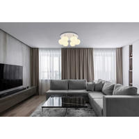 DECKENLEUCHTE  65/25,5 cm    - Chromfarben/Opal, KONVENTIONELL, Glas/Metall (65/25,5cm) - Globo