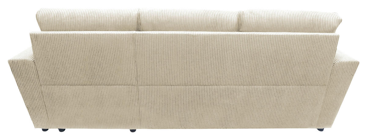 ECKSOFA in Cord Beige  231/155 cm  - Taupe/Beige, Design, Kunststoff/Textil (231/155cm) - MID.YOU