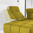 ECKSOFA in Struktur Gelb  233/313 cm  - Gelb/Schwarz, Design, Kunststoff/Textil (233/313cm) - Emilio Belluti