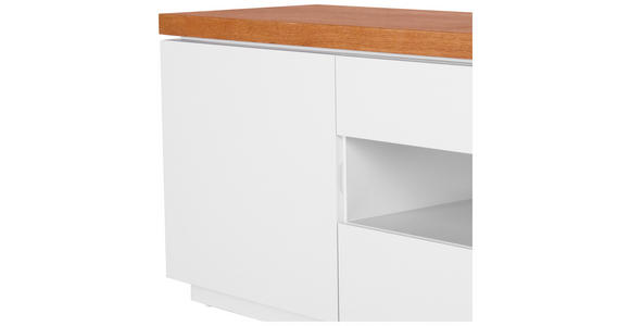 LOWBOARD in 200/56/40 cm - Eichefarben/Weiß, MODERN, Holz/Holzwerkstoff (200/56/40cm) - Carryhome