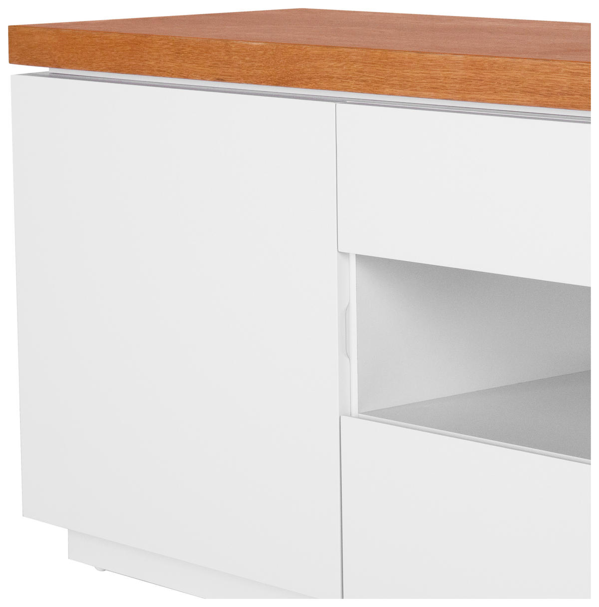 LOWBOARD  in 200/56/40 cm  - Eichefarben/Weiß, MODERN, Holz/Holzwerkstoff (200/56/40cm) - Carryhome