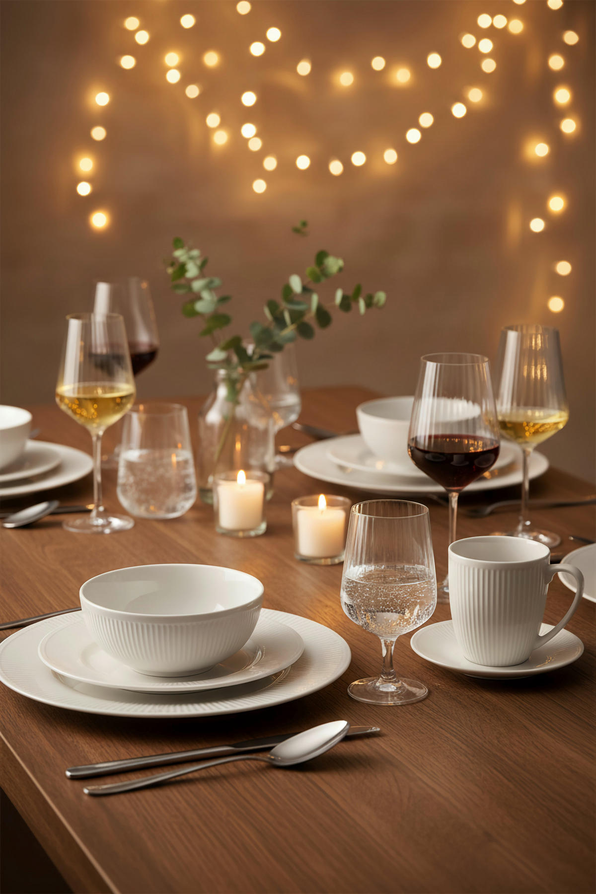 KOMBI SERVIS    24-dijelni   NELE  - bijela, Konvencionalno, keramika - Landscape