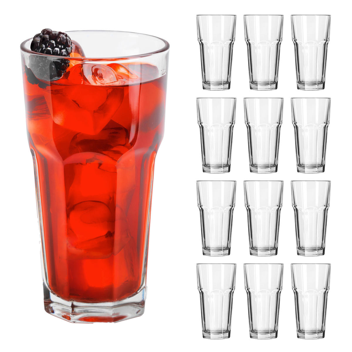 GLÄSERSET GIBRALTAR  12-teilig  - Klar, Basics, Glas (8,5/16cm)