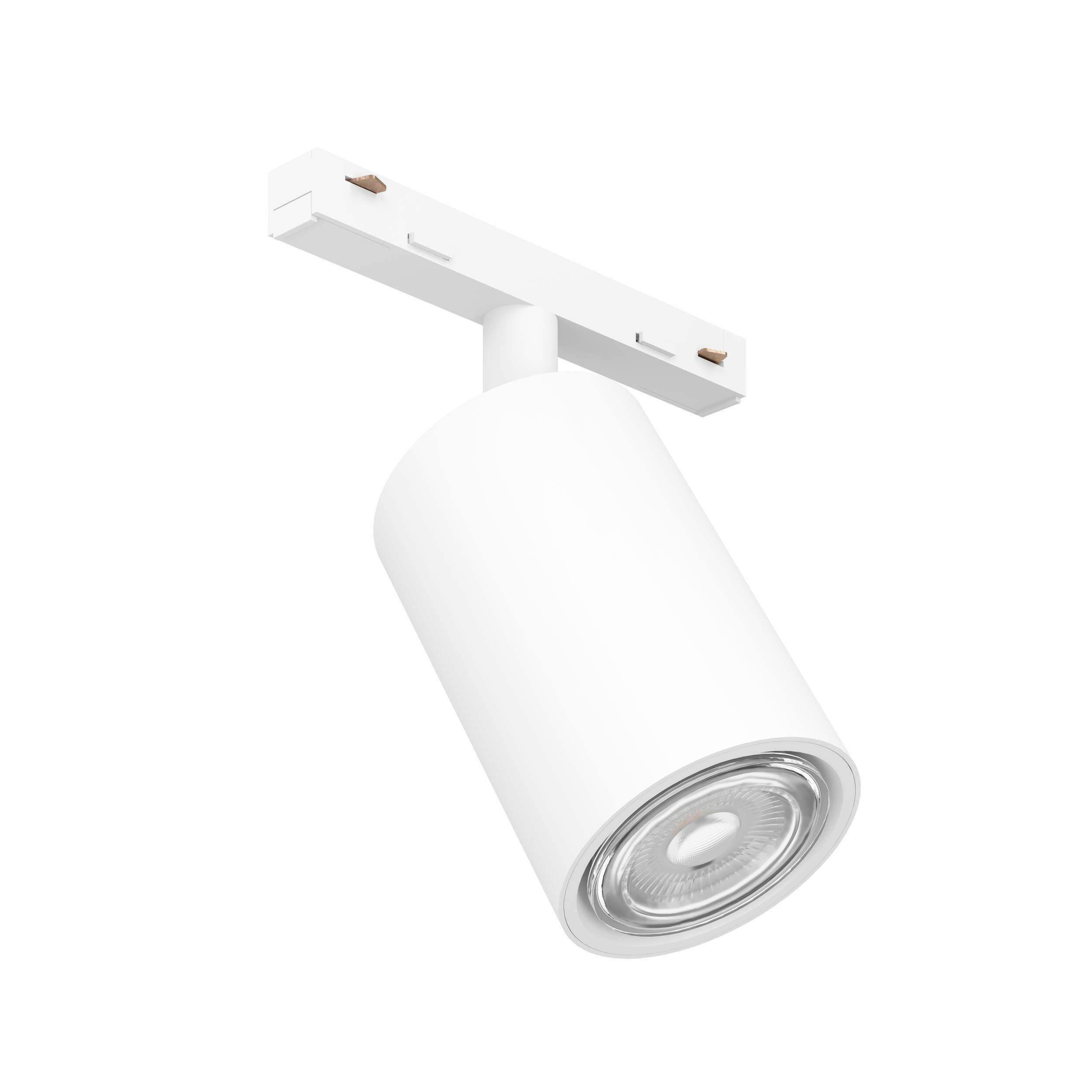 SCHIENENSYSTEM-STRAHLER 5,5/14 cm  - Weiß, Basics, Kunststoff (5,5/14cm)