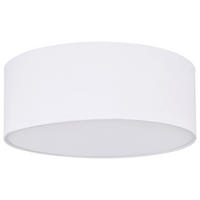 DECKENLEUCHTE  40/16,5 cm    - Weiss/Opal, Konventionell, Kunststoff/Textil (40/16,5cm)