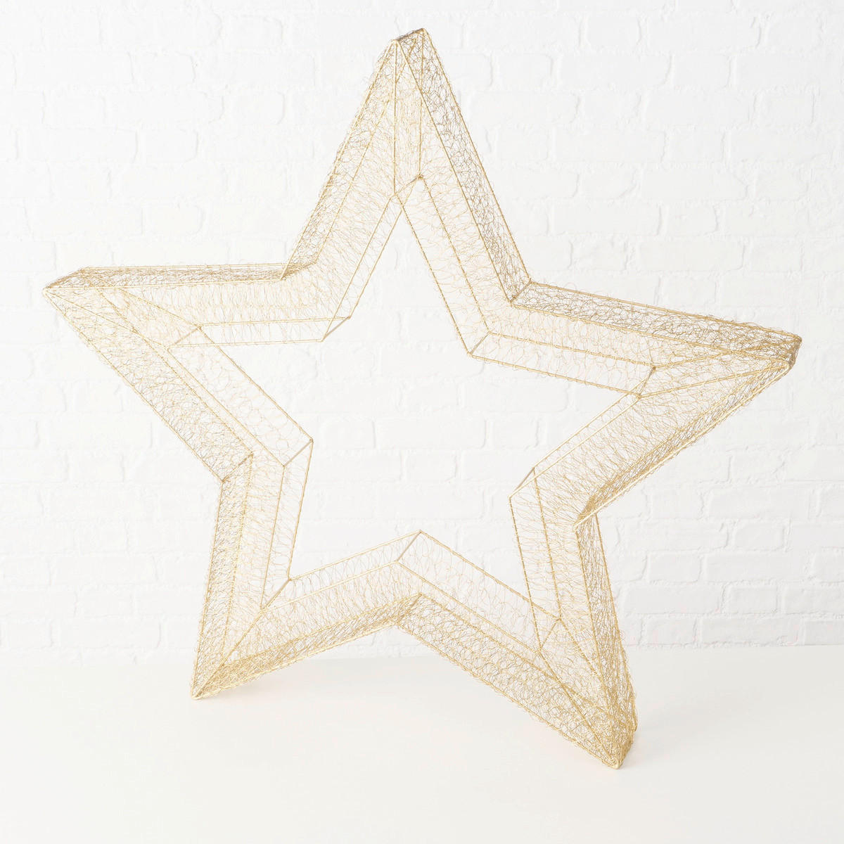 DEKOSTERN  - Goldfarben, Design, Metall (115/13,5/108,5cm) - Boltze Home