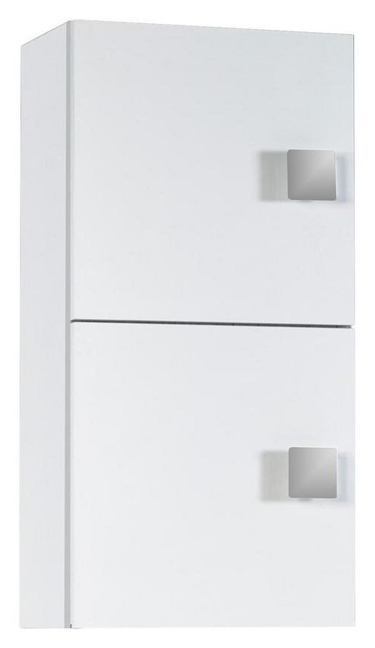 HÄNGESCHRANK 33,0/65,0/20,0 cm  - Chromfarben/Weiß, MODERN, Holzwerkstoff/Metall (33,0/65,0/20,0cm) - MID.YOU