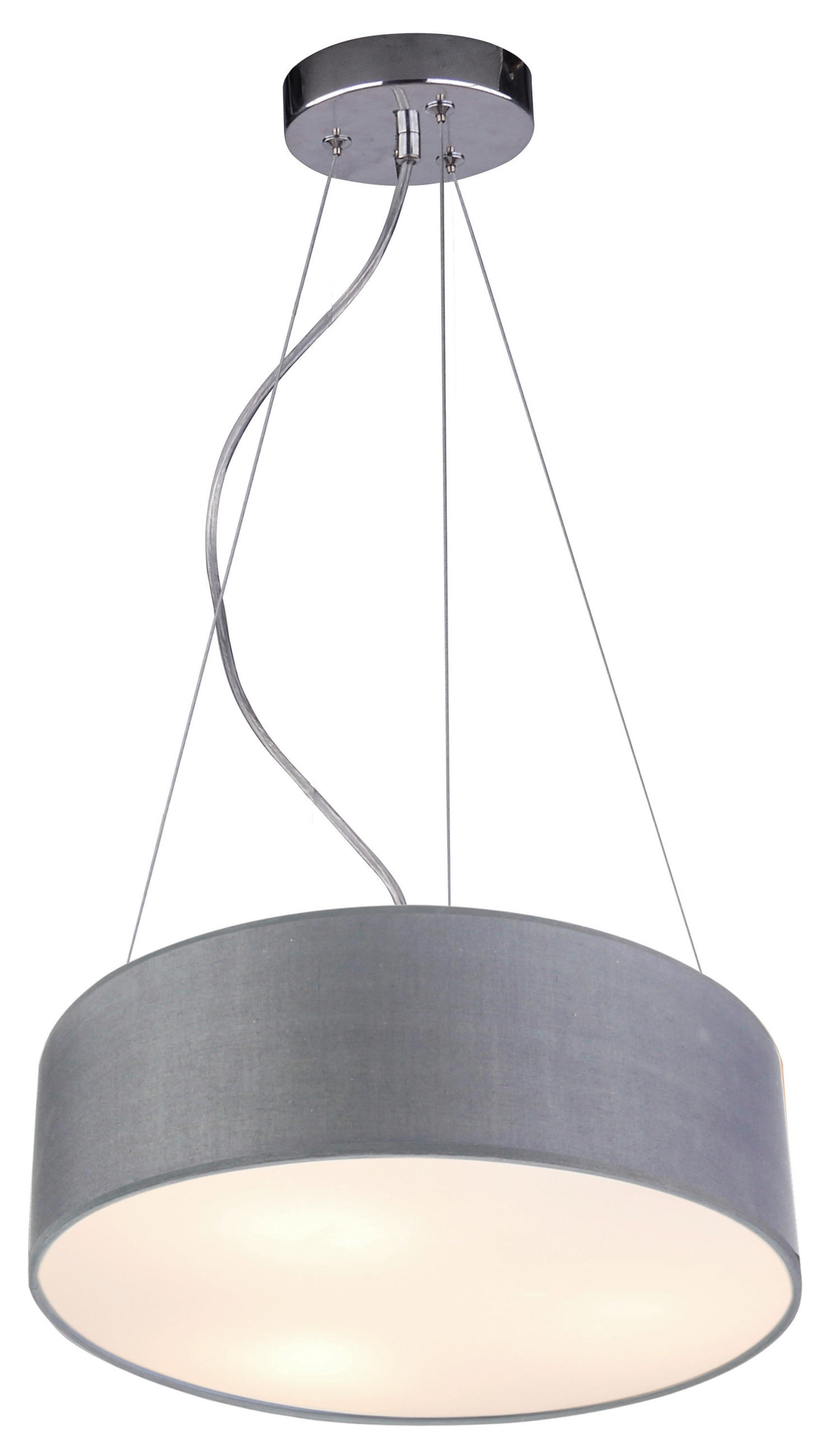 HÄNGELEUCHTE 40/40/100 cm   - Grau, Basics, Metall (40/40/100cm)