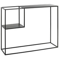 KONZOLOVÝ STOLEK, černá, kov, 100/30/80 cm - černá, Design, kov (100/30/80cm)