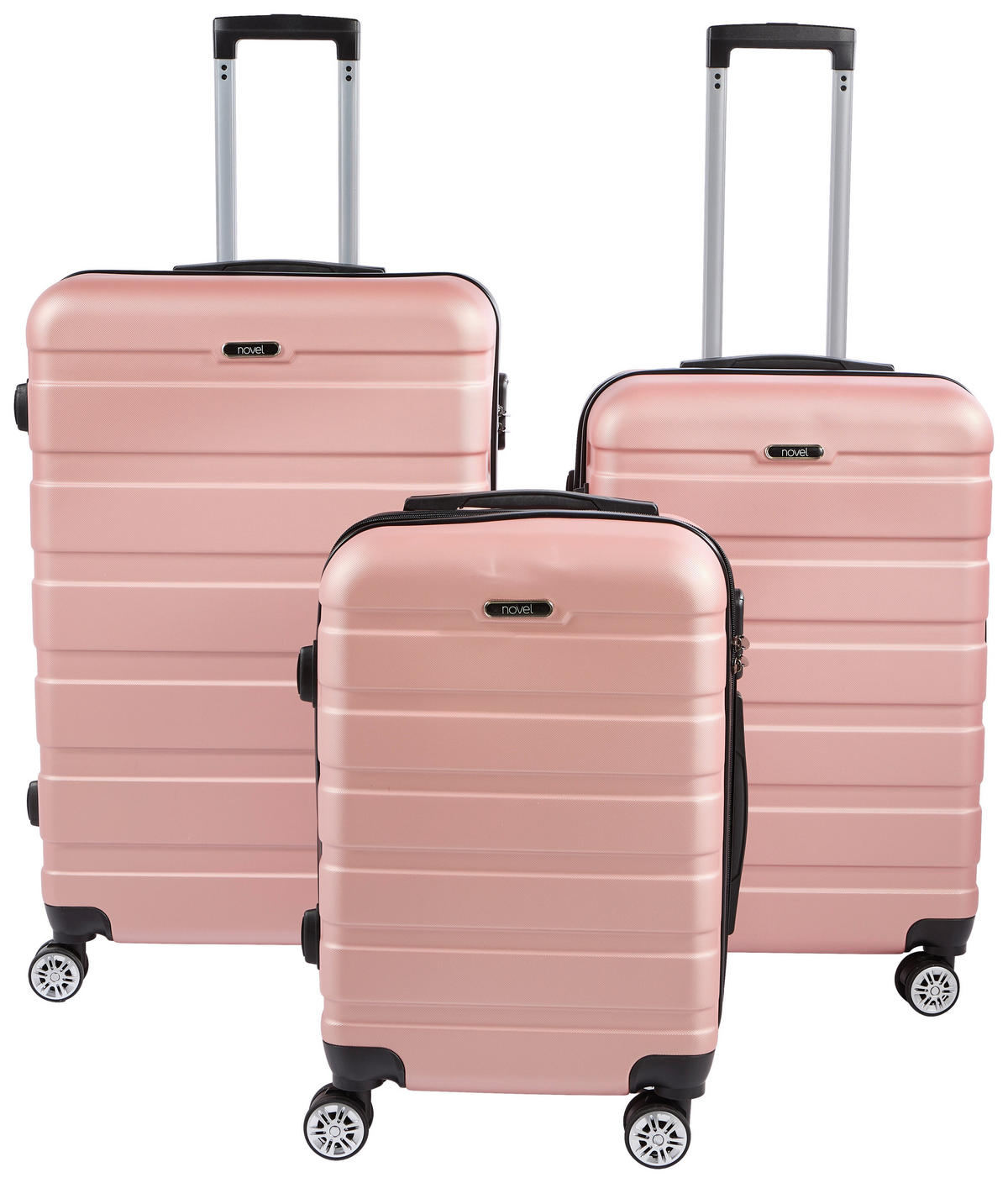 REISEKOFFER Roségold  - Roségold, LIFESTYLE, Kunststoff/Metall (41/66/26cm) - Novel