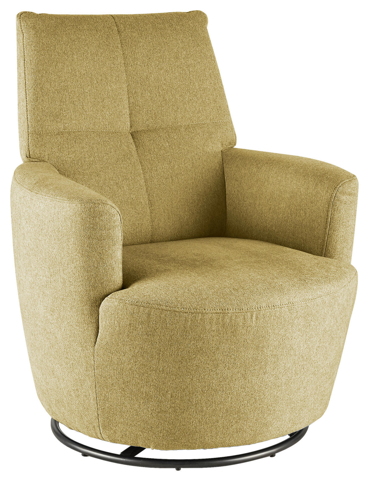 SESSEL Webstoff Gelb    - Gelb/Schwarz, Design, Textil/Metall (80/96/88cm) - SetOne by Musterring