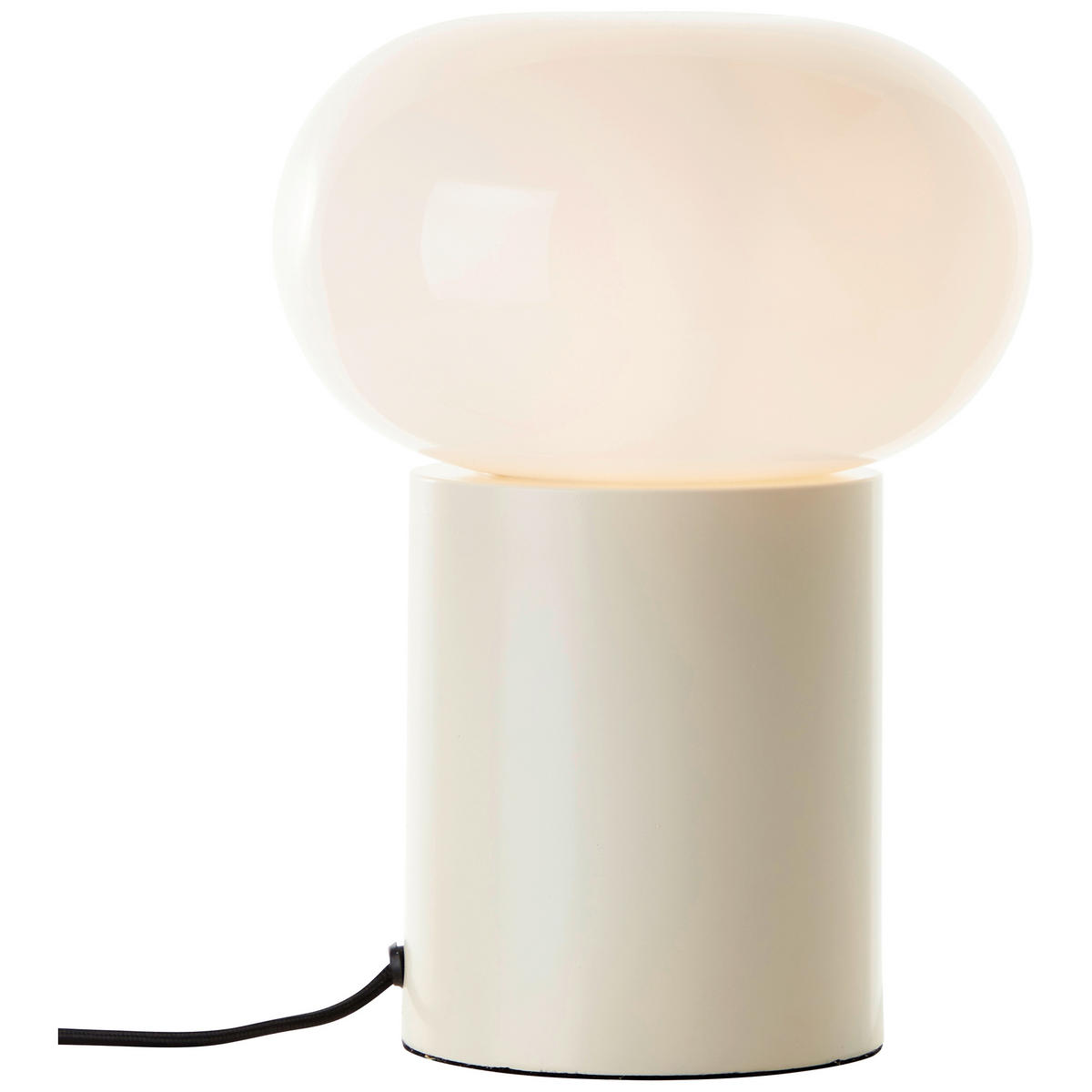 TISCHLEUCHTE - Weiss/Beige, Design, Glas/Metall (20/27cm) - Brilliant