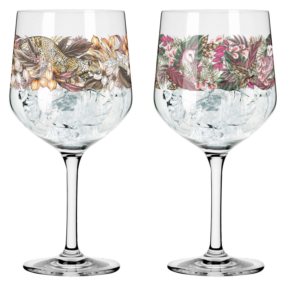 GINGLAS 720 ml 2-teilig  - Pink/Orange, LIFESTYLE, Glas (8,3/21,8cm) - Ritzenhoff