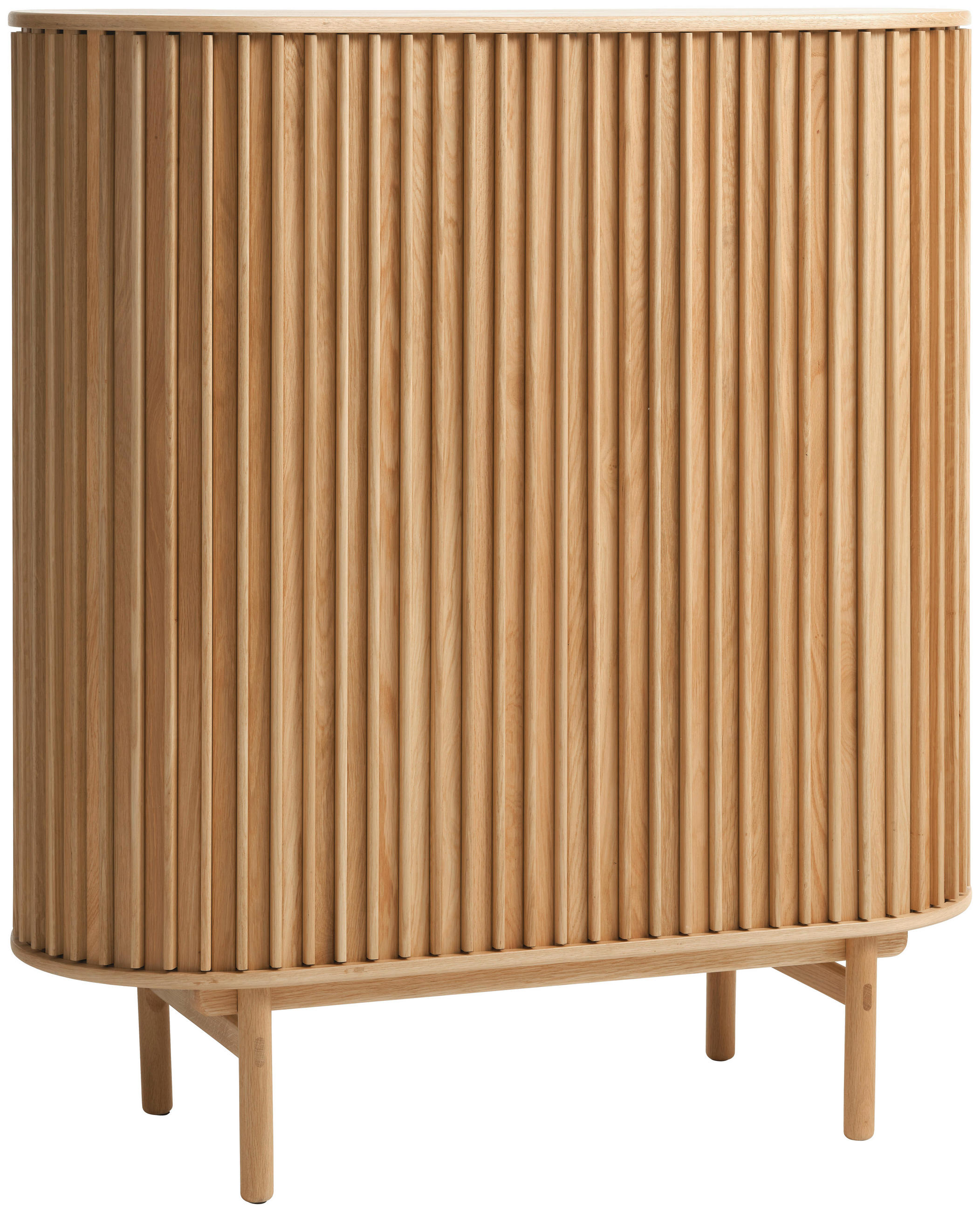 HÖG BYRÅ ekfärgad  110/125/45 cm  - ekfärgad, Design, trämaterial/trä (110/125/45cm) - Niels Andersson