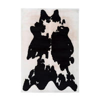 HOCHFLORTEPPICH 160/230 cm Rabbit Animal Schwarz/Weiß Schwarz, Weiß  - Schwarz/Weiß, KONVENTIONELL, Textil (160/230cm)