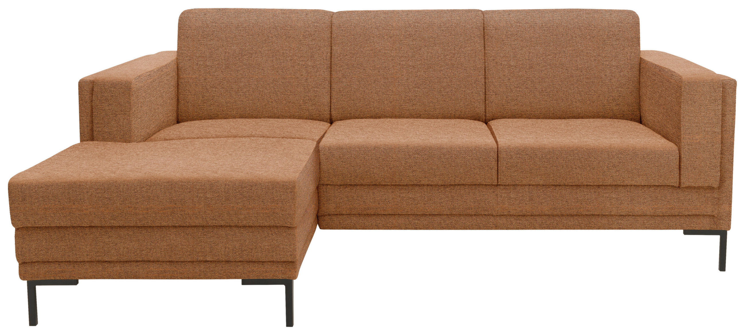 ECKSOFA Looks VII Messingfarben Webstoff - Messingfarben/Schwarz, Design, Textil/Metall (214/146cm) - LOOKS by W.Joop