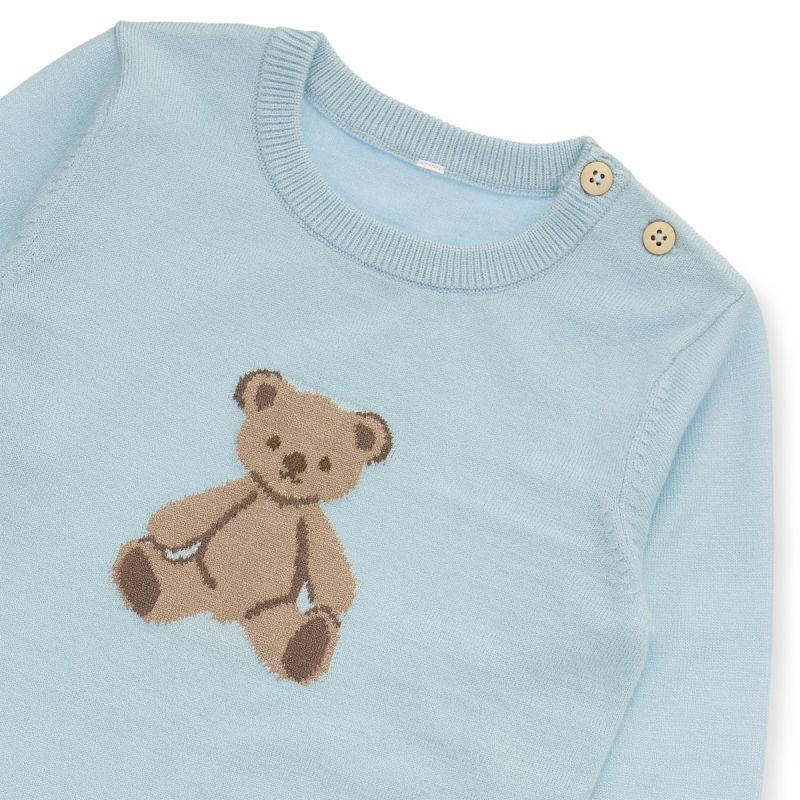 BABYBEKLEIDUNGSSET 2-teilig  - Hellblau, Basics, Textil (86null) - Patinio