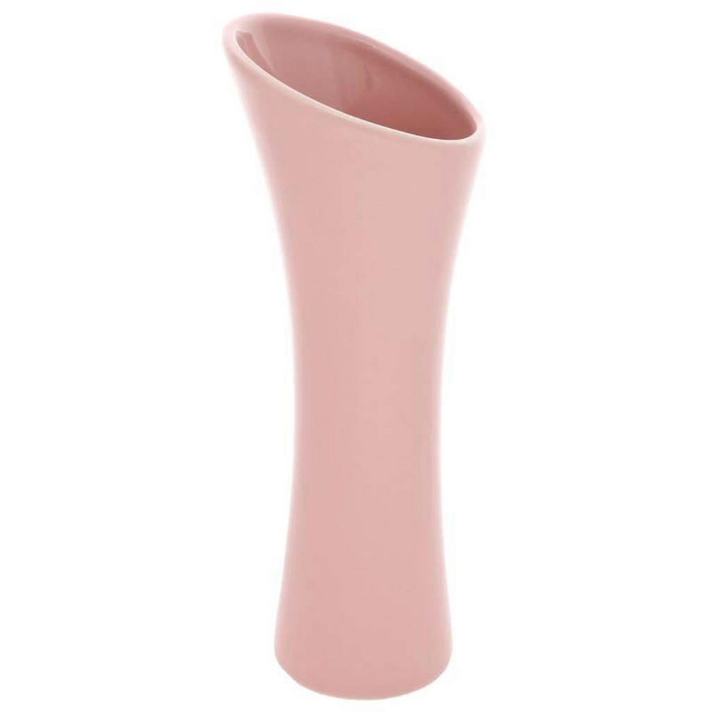 VÁZA, keramika, 20 cm - pink