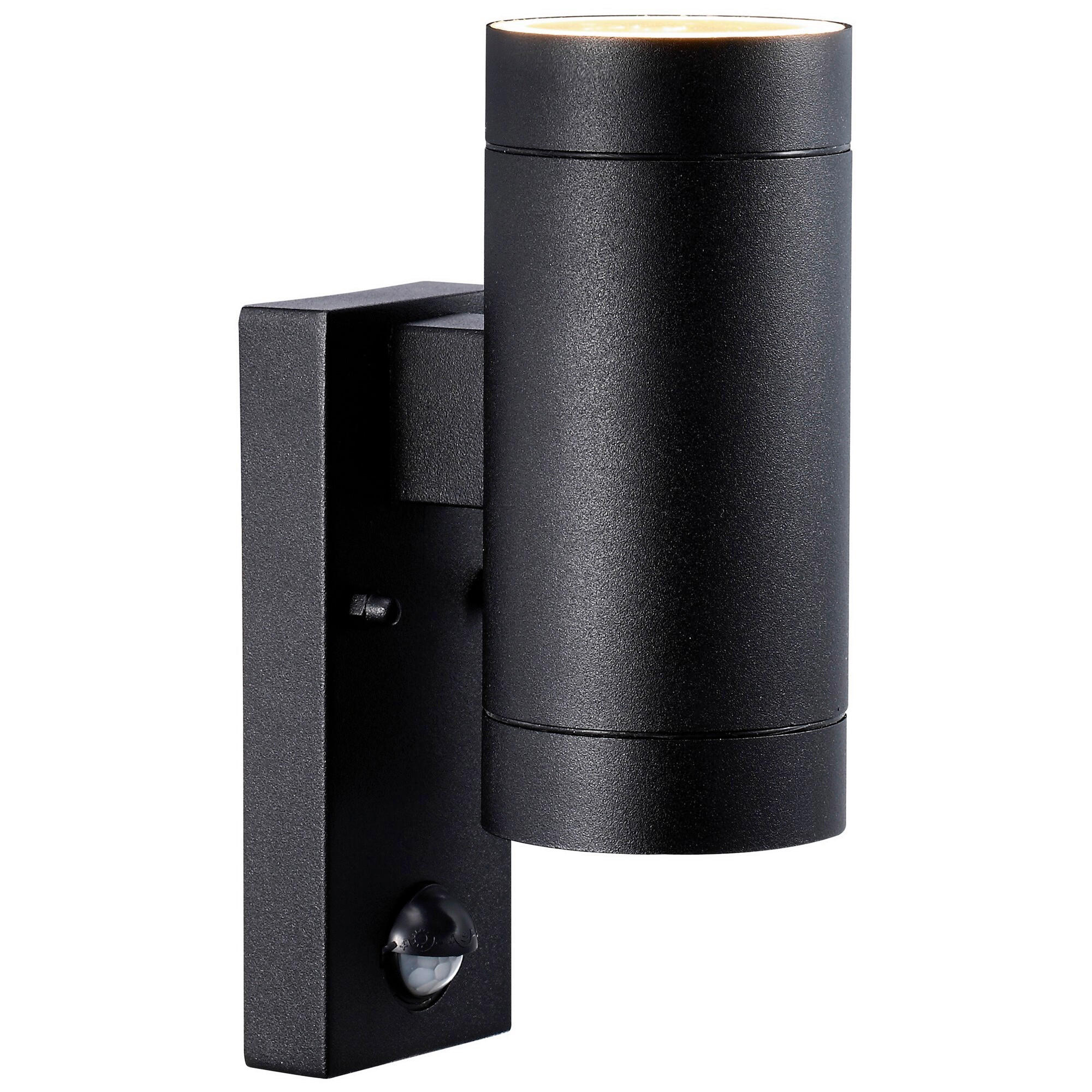 AUßENWANDLEUCHTE 7,6/22 cm   - Schwarz, Design, Metall (7,6/22cm) - Nordlux