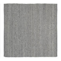 HANDWEBTEPPICH 200/200 cm Helsinki Grau  - Grau, Basics, Textil (200/200cm) - Linea Natura