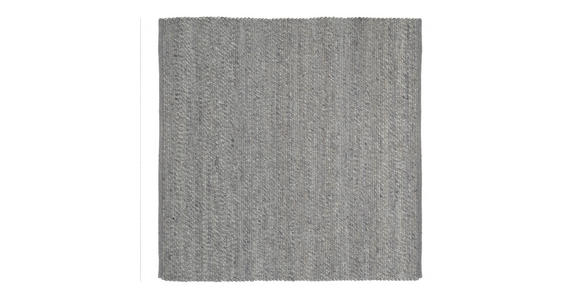 HANDWEBTEPPICH 200/200 cm Helsinki Grau  - Grau, Basics, Textil (200/200cm) - Linea Natura