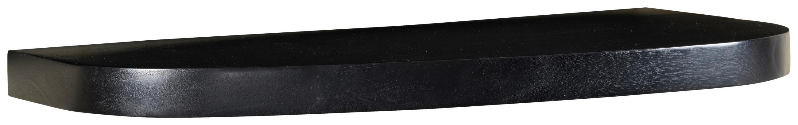 WANDREGAL  - Schwarz, Basics, Holz/Metall (60/3,5/25cm) - Livetastic