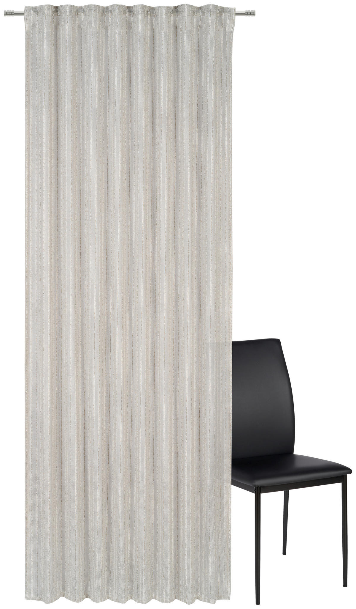 FERTIGVORHANG  transparent  135/245 cm   - Grau, Basics, Textil (135/245cm) - Esposa