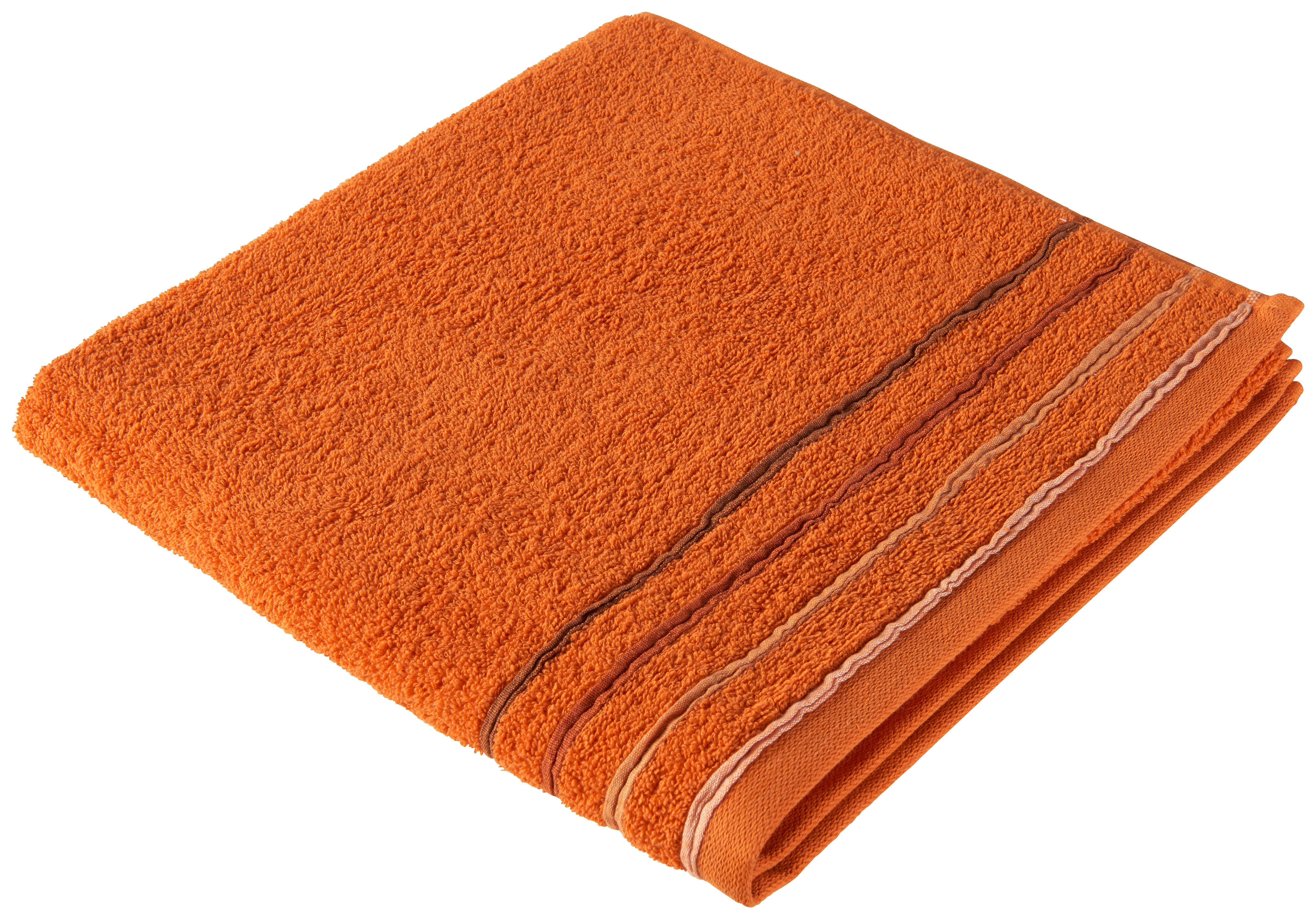 DUSCHHANDDUK - orange, Klassisk, textil (70/140cm) - Esposa