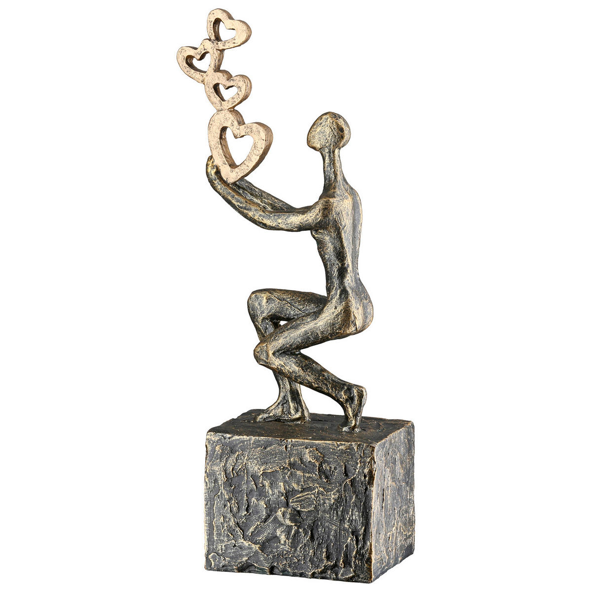 SKULPTUR - Bronzefarben, Basics, Kunststoff (10/24/7cm)