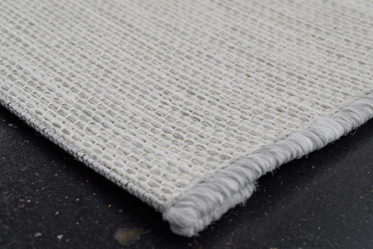 FLACHWEBETEPPICH 80/150 cm Amalfi Grau, Hellgrau, Dunkelgrau  - Dunkelgrau/Hellgrau, Trend, Textil (80/150cm)