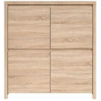 VYSOKÁ KOMODA, barvy dubu, 105/113/41 cm - barvy dubu, Design, kompozitní dřevo (105/113/41cm) - MID.YOU