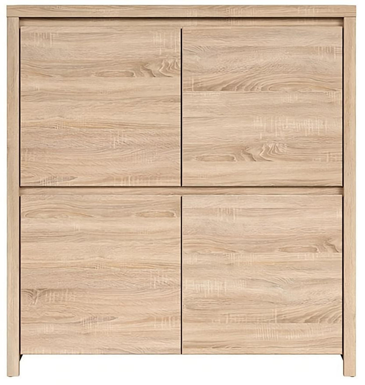 VYSOKÁ KOMODA, barvy dubu, 105/113/41 cm - barvy dubu, Design, kompozitní dřevo (105/113/41cm) - MID.YOU