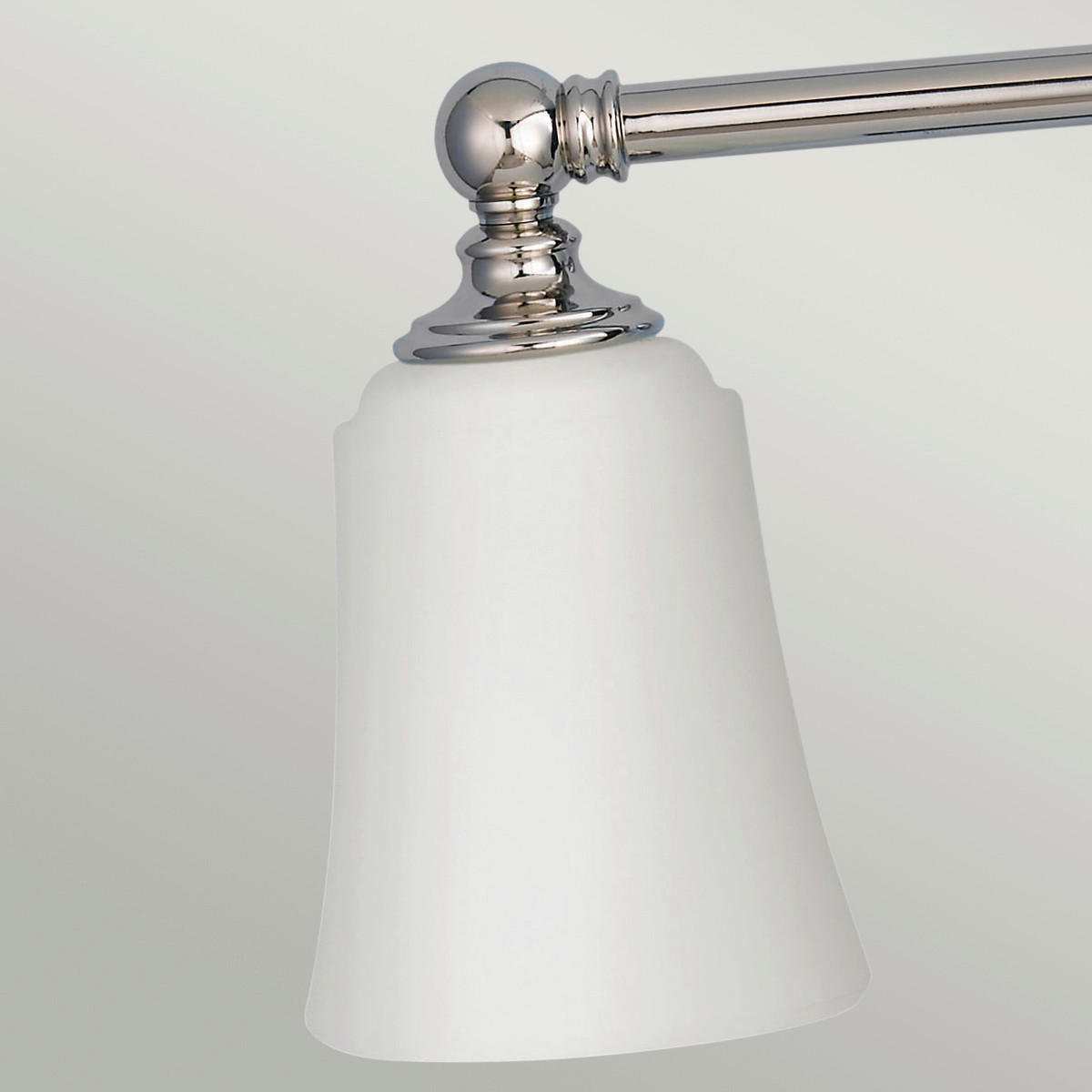 BADEZIMMER-WANDLEUCHTE 53.3/24.8/15.2 cm   - Chromfarben, Design, Glas/Metall (53.3/24.8/15.2cm) - Elstead Lighting