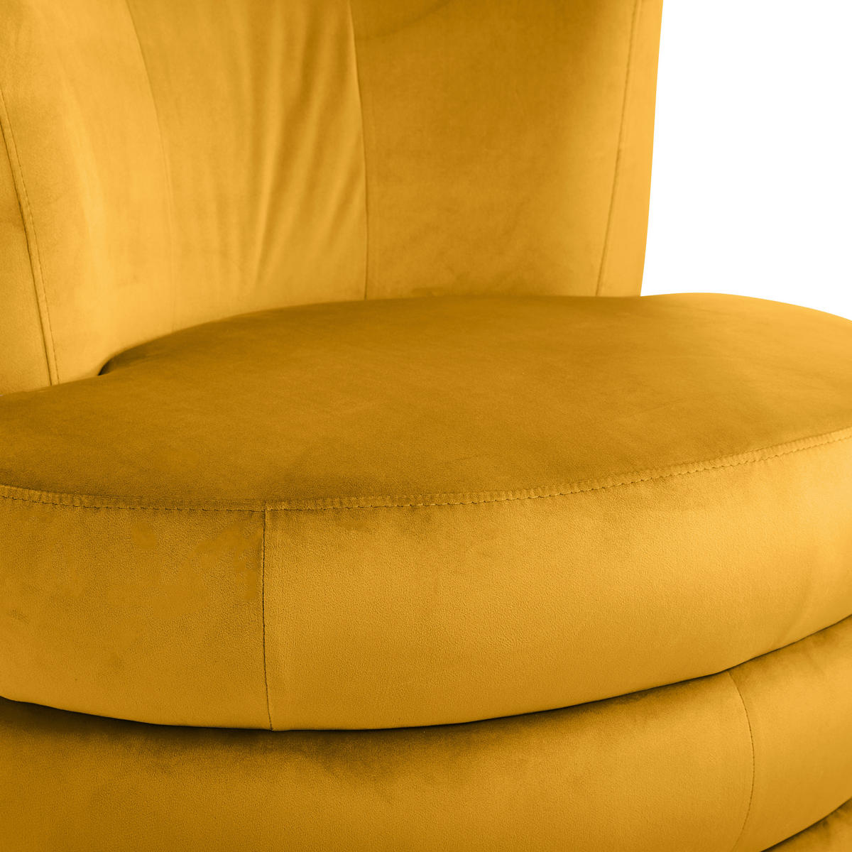 DESIGNSESSEL in Flachgewebe Goldfarben  - Edelstahlfarben/Goldfarben, Trend, Textil/Metall (90/82/85cm) - Livetastic