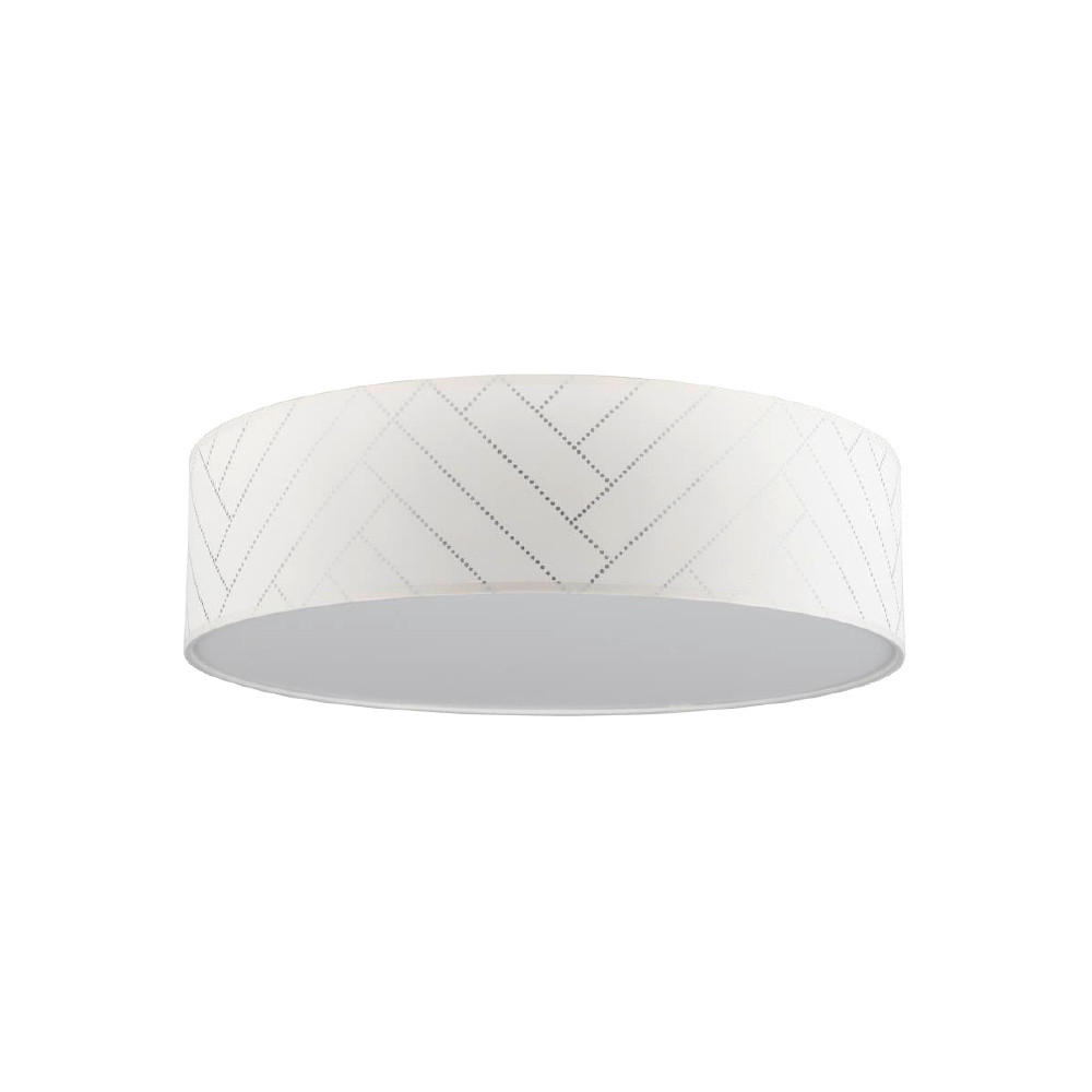 DECKENLEUCHTE Punto 48/14 cm   - Weiß, KONVENTIONELL, Papier/Metall (48/14cm)