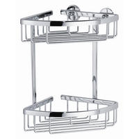 DUSCHABLAGE - Chromfarben, Basics, Metall (17/26/16,3cm) - Tesa