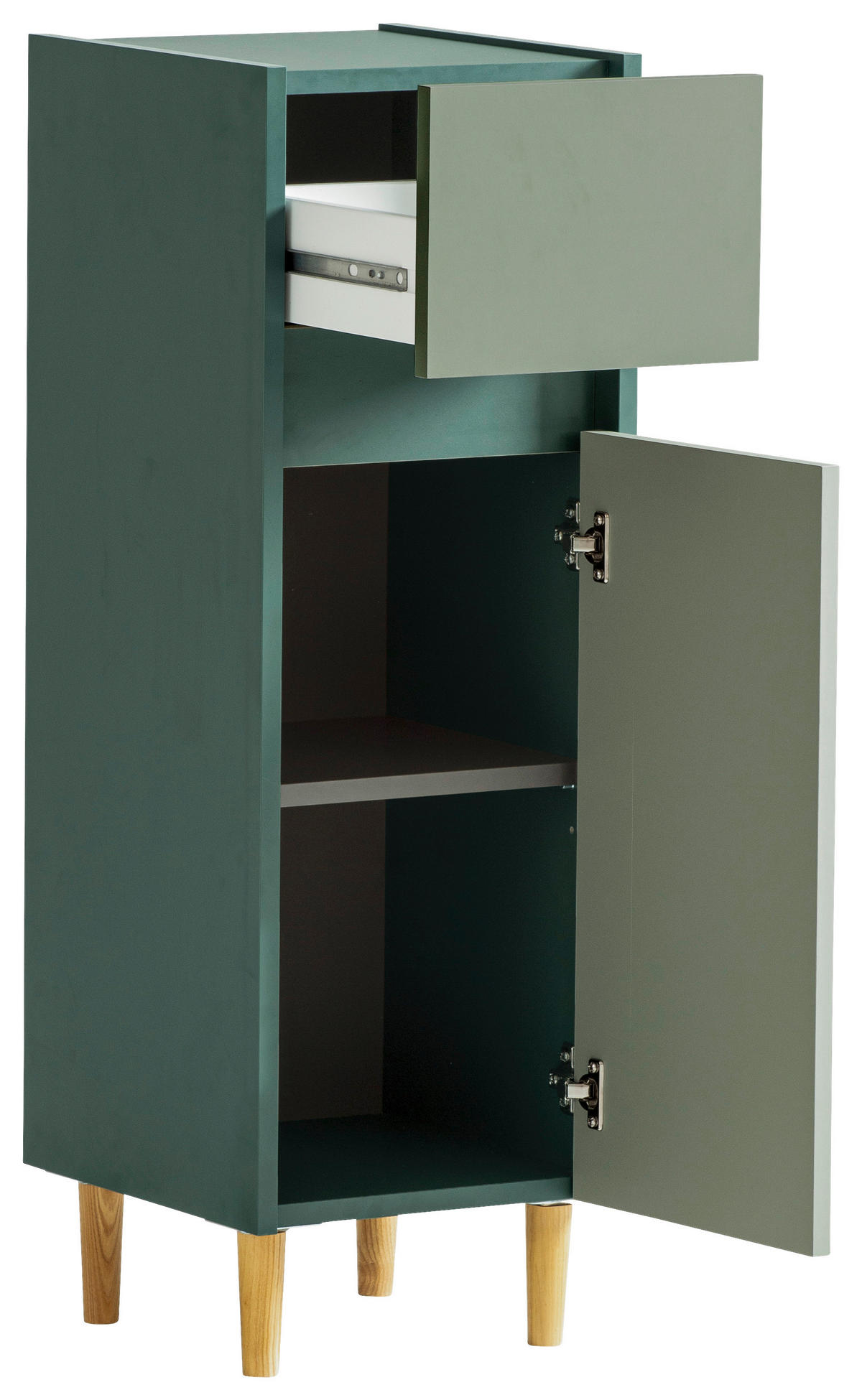 UNTERSCHRANK 30,2/90,3/33,0 cm   - Waldgrün/Dunkelgrün, MODERN, Holzwerkstoff (30,2/90,3/33,0cm) - MID.YOU