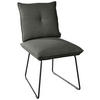 STUHL - Anthrazit/Schwarz, Design, Textil/Metall (51/90/70cm) - Dieter Knoll