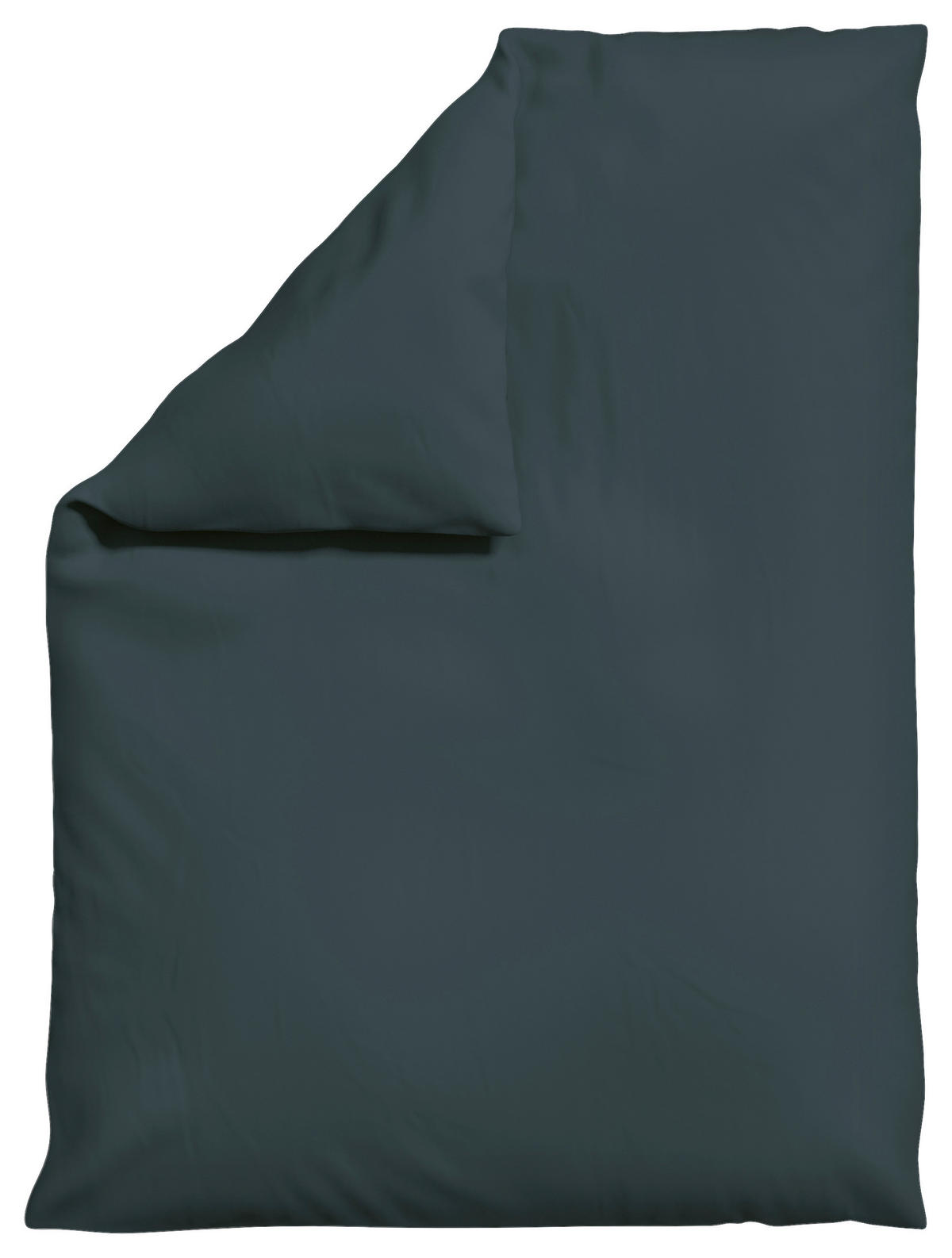 BETTDECKENBEZUG KNITTED JERSEY Jersey 155/220 cm  - Dunkelgrau, Basics, Textil (155/220cm) - Schlafgut