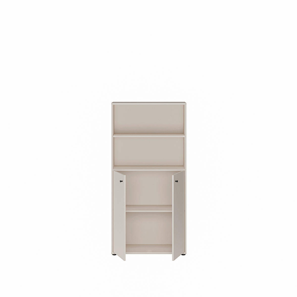 REGAL Sandfarben  - Sandfarben/Schwarz, Design, Holzwerkstoff/Kunststoff (73,7/149,5/34,8cm)