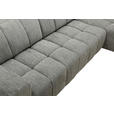 ECKSOFA Dunkelgrau Chenille  - Dunkelgrau/Schwarz, Design, Textil/Metall (293/214cm) - Xora