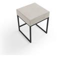 NACHTSCHRANK 45/55/45 cm  - Schwarz/Naturfarben, Design, Textil/Metall (45/55/45cm) - Esposa