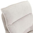 ARMLEHNSTUHL  Stoffauswahl, Sitzfläche 360° drehbar, automatische Rückholfunktion Cord  - Beige/Creme, Design, Textil/Metall (60/95/62cm) - Novel