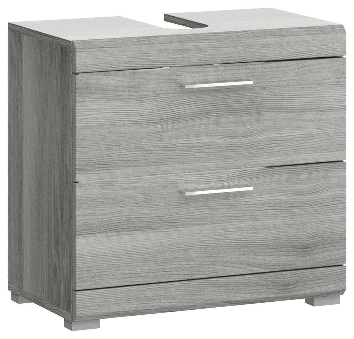 WASCHBECKENUNTERSCHRANK 60/56/34 cm  - Silberfarben/Silbereichenfarben, MODERN, Holzwerkstoff (60/56/34cm) - MID.YOU