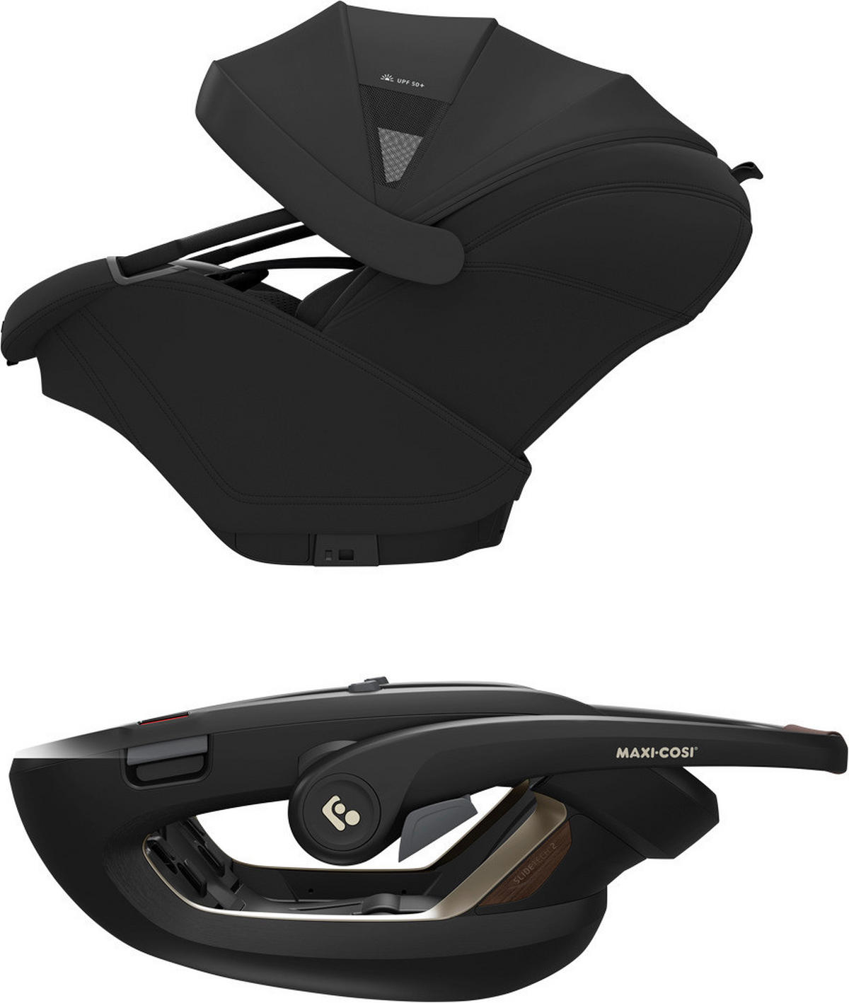 KINDERWAGENSET  Zero-G Travelsystem  Onyx Black  - Silberfarben/Schwarz, Basics, Textil (44,5/105/84cm) - Maxi-Cosi